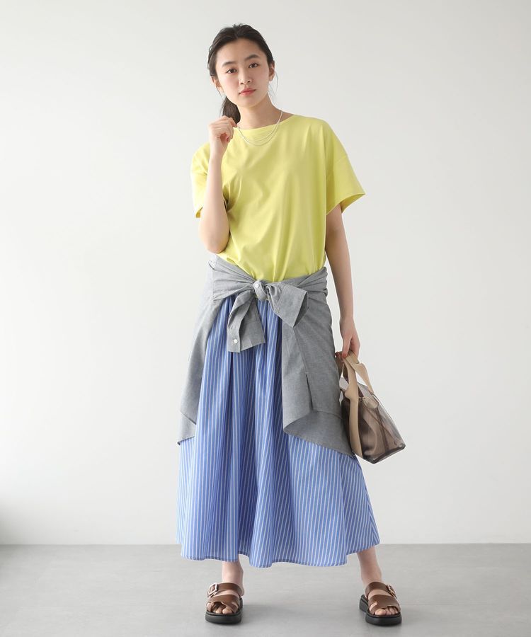 Green Parks「アソート柄ギャザーフレアスカート」|フレア|