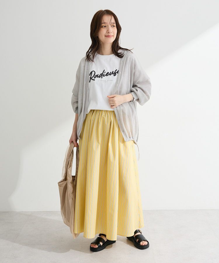 Green Parks「アソート柄ギャザーフレアスカート」|フレア|