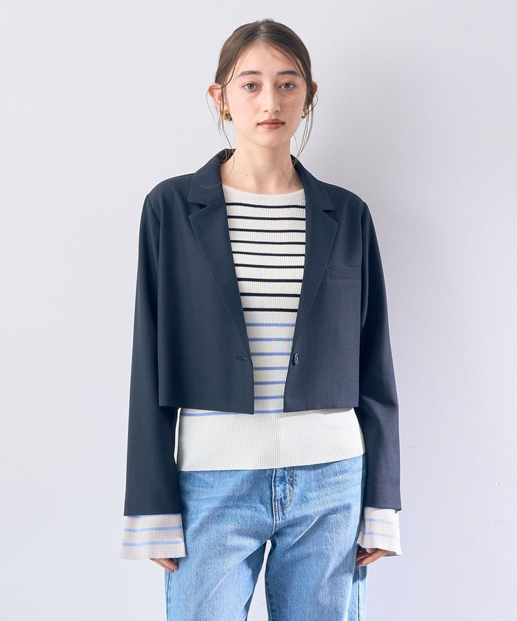 YECCA VECCA「マルチボーダー柄ニット」|ニット・セーター|