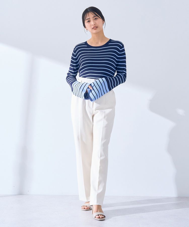 YECCA VECCA「マルチボーダー柄ニット」|ニット・セーター|