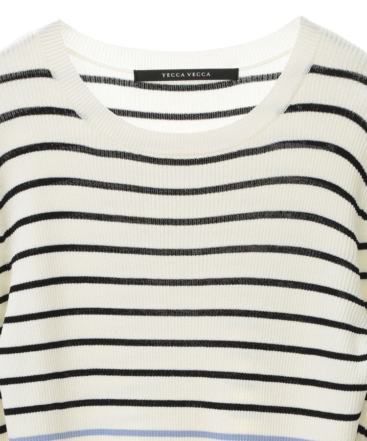 YECCA VECCA「マルチボーダー柄ニット」|ニット・セーター|