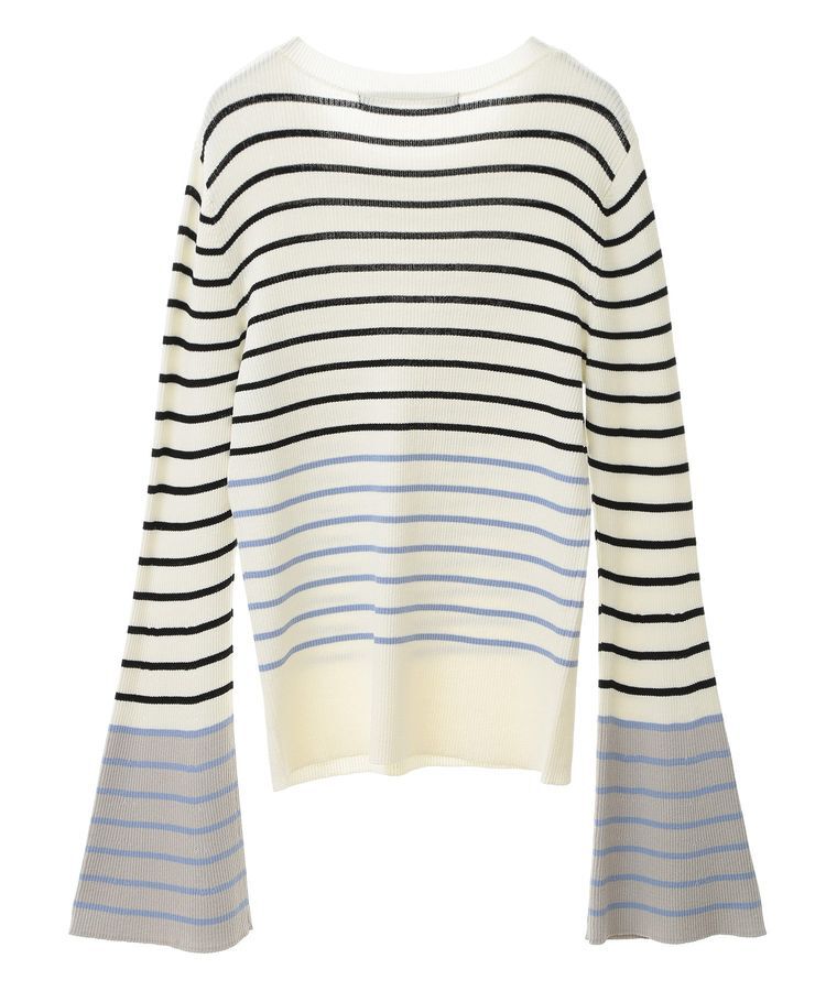 YECCA VECCA「マルチボーダー柄ニット」|ニット・セーター|