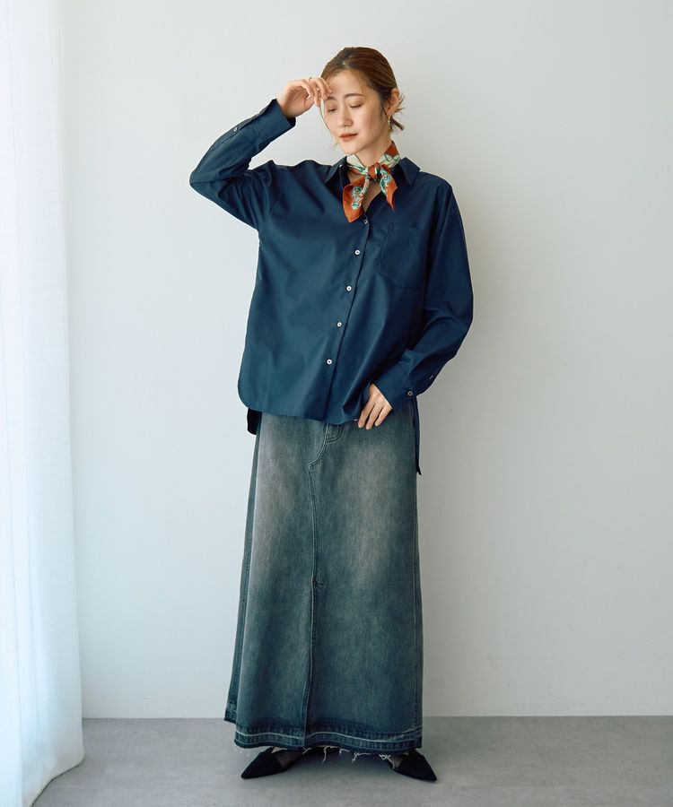 Editt by YECCA VECCA「ロングデニムスカート」|タイト|