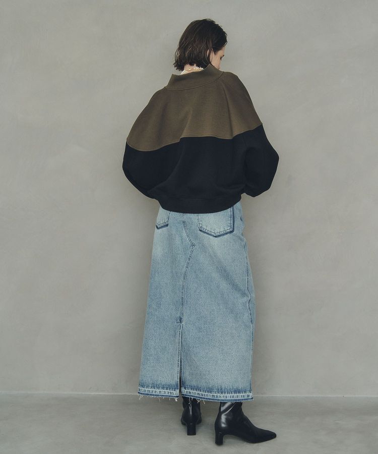 Editt by YECCA VECCA「ロングデニムスカート」|タイト|