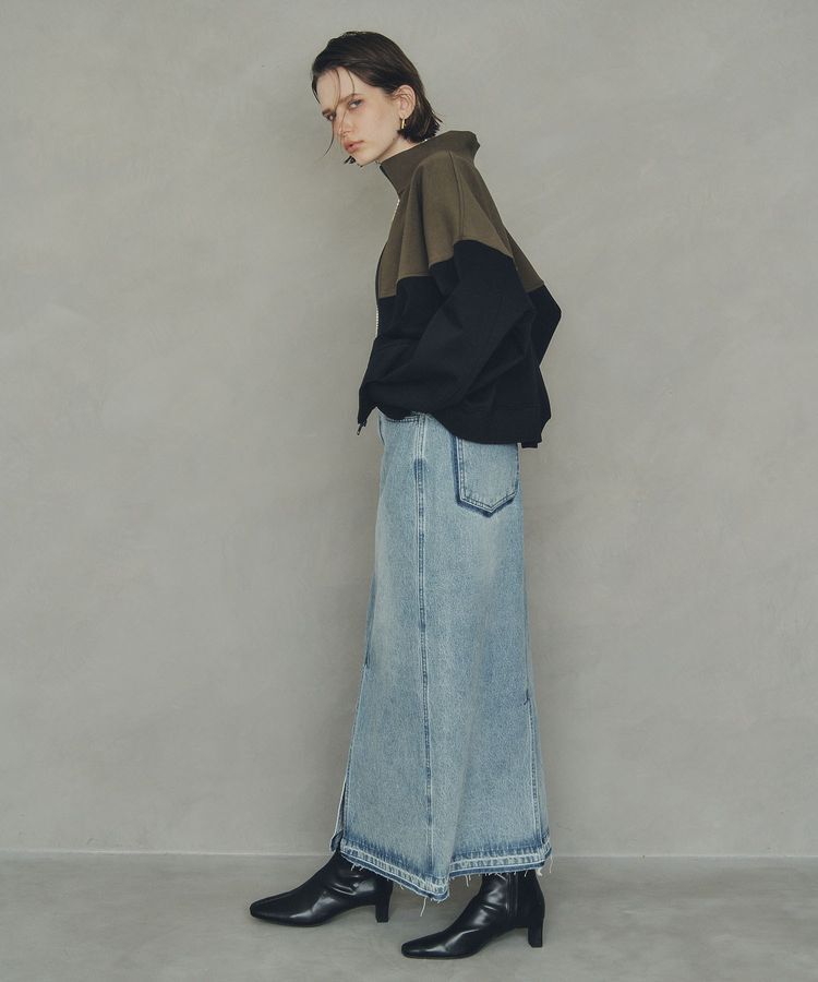 Editt by YECCA VECCA「ロングデニムスカート」|タイト|