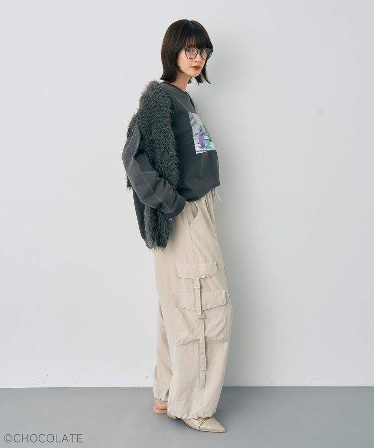 YECCA VECCA「【Whippi&Wrappi】プリントロンTee①」|Tシャツ・カットソー|