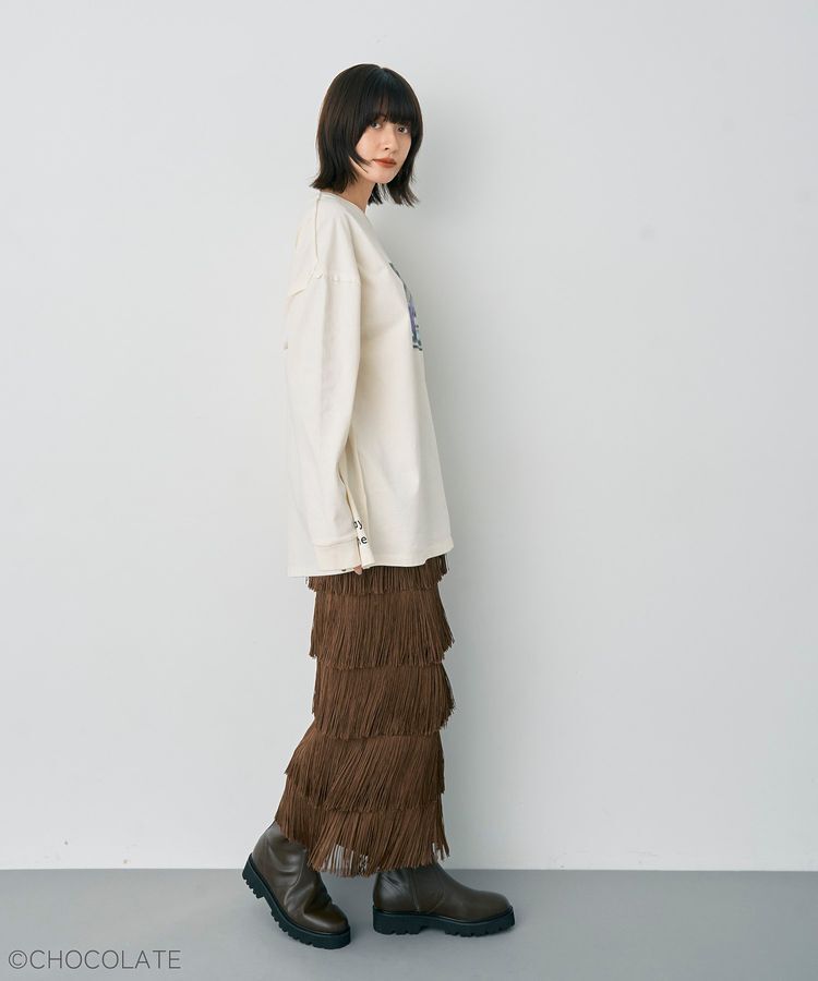 YECCA VECCA「【Whippi&Wrappi】プリントロンTee①」|Tシャツ・カットソー|