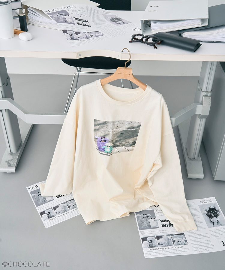 YECCA VECCA「【Whippi&Wrappi】プリントロンTee①」|Tシャツ・カットソー|