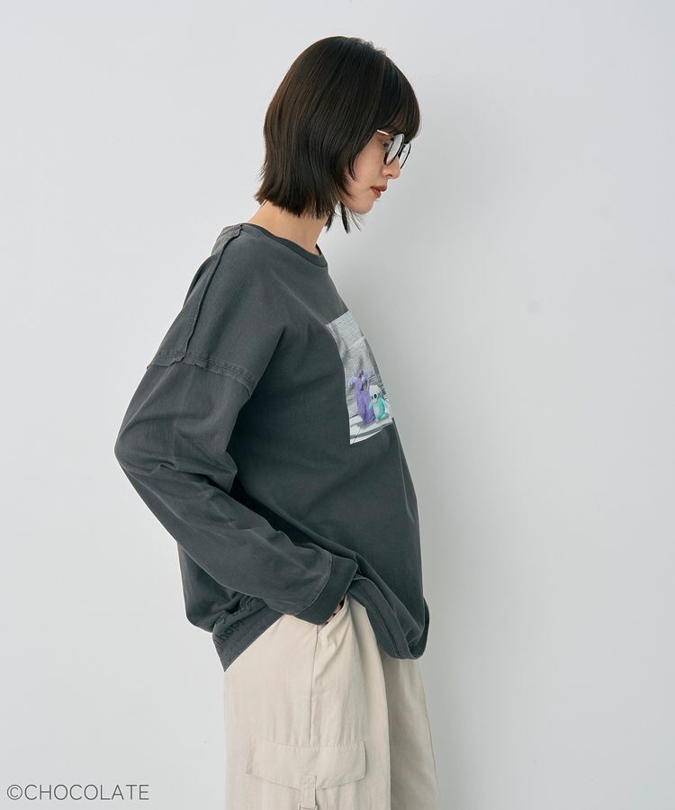 YECCA VECCA「【Whippi&Wrappi】プリントロンTee①」|Tシャツ・カットソー|