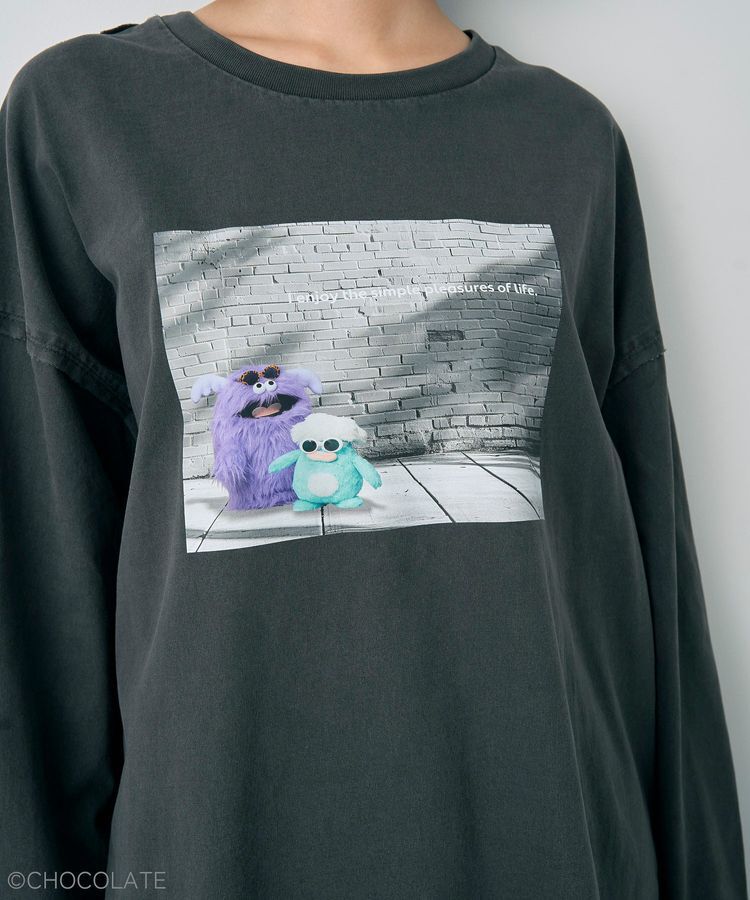 YECCA VECCA「【Whippi&Wrappi】プリントロンTee①」|Tシャツ・カットソー|