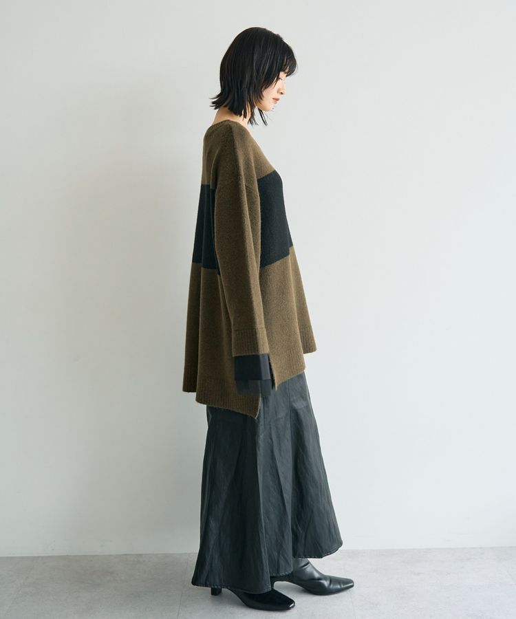 Editt by YECCA VECCA「袖レイヤードソフトニット」|ニット・セーター|