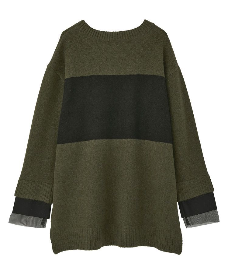 Editt by YECCA VECCA「袖レイヤードソフトニット」|ニット・セーター|