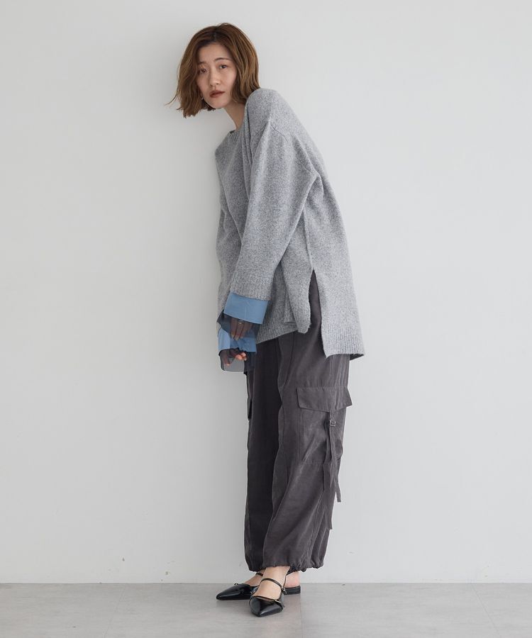 Editt by YECCA VECCA「袖レイヤードソフトニット」|ニット・セーター|