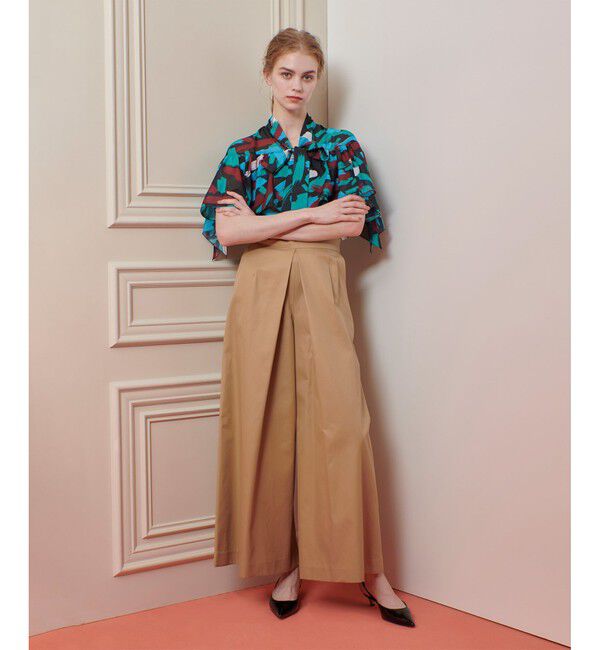 LOULOU WILLOUGHBY「【LOULOU WILLOUGHBY】ブラッシュプリントブラウス」|シャツ・ブラウス|