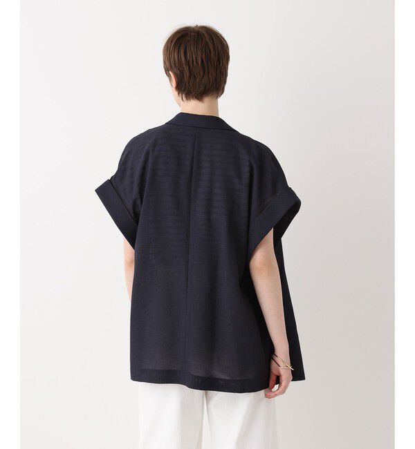 allureville「スラブメッシュフレンチスリーブジャケット」|テーラードジャケット|