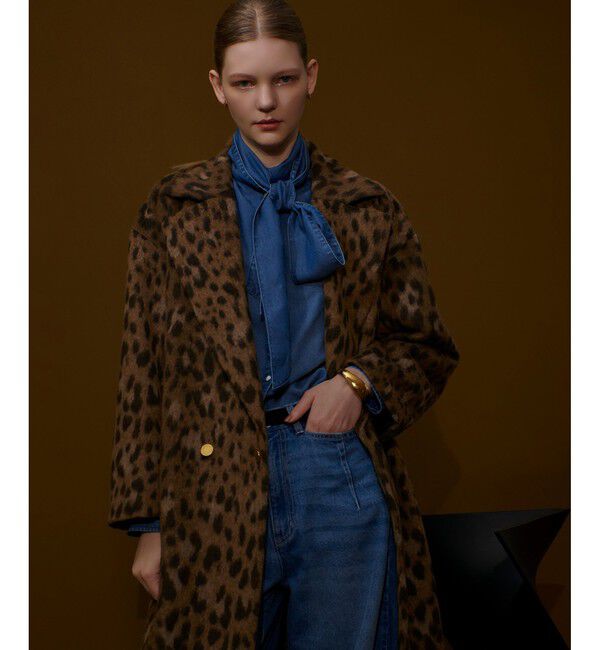 allureville「MILIORレオパードコート」|ダッフルコート|