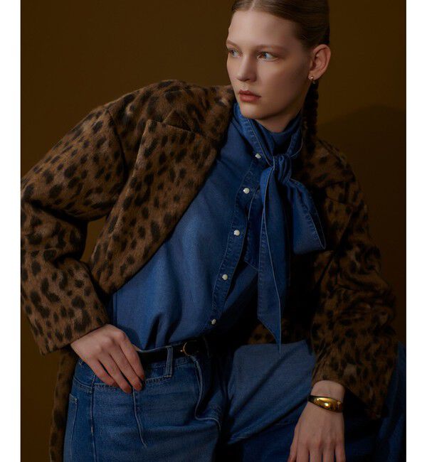 allureville「MILIORレオパードコート」|ダッフルコート|