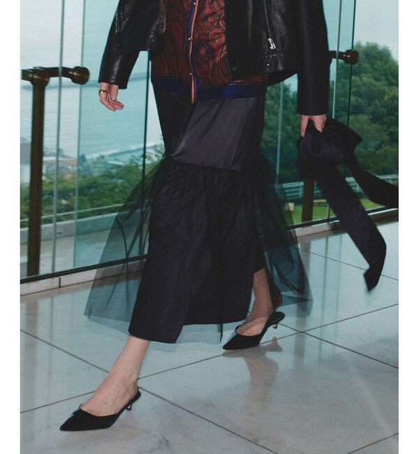 allureville「パニエ付きスカート」|スカート|ブラック