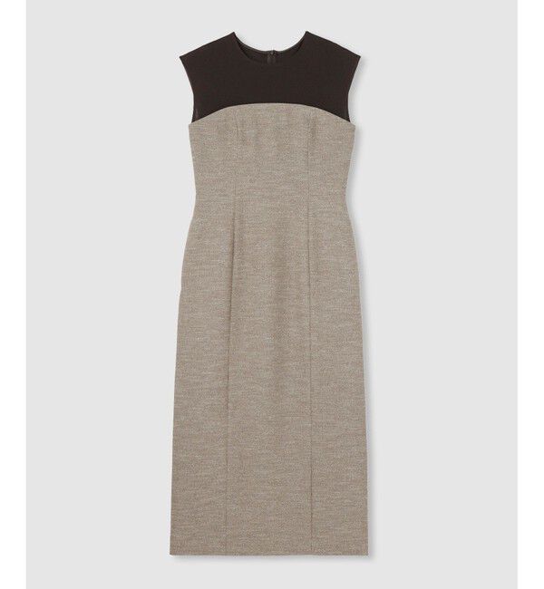 allureville「コンパクトツイルカットコンビワンピース」|ワンピース|