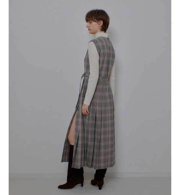 allureville「サイドスリットプリーツロングワンピース」|ワンピース|