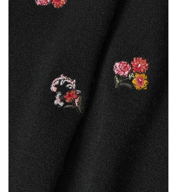 LOULOU WILLOUGHBY「【LOULOU WILLOUGHBY】フラワーシシュウカーディガン」|カーディガン|