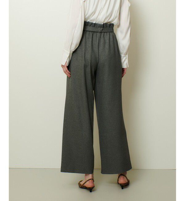 allureville「ウールライクフランネルヨークレスパンツ」|チノ|