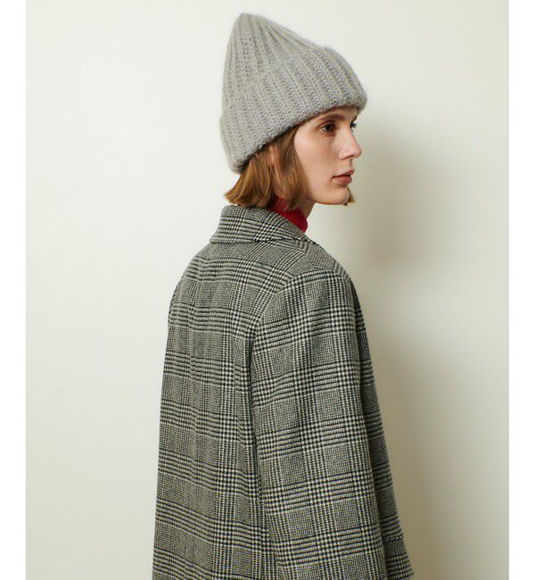 allureville「グレンチェックロングチェスターコート」|チェスターコート|