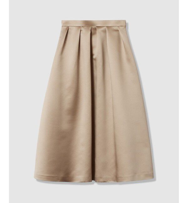 LOULOU WILLOUGHBY「【LOULOU WILLOUGHBY】ヘビーサテンタックスカート」|スカート|