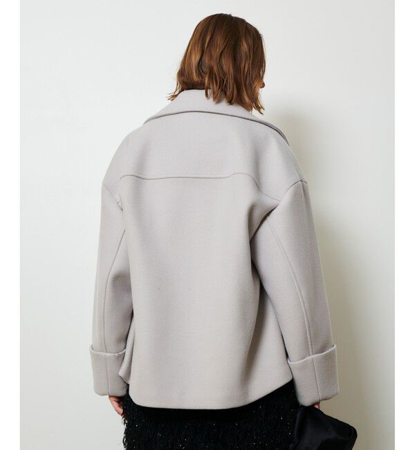 allureville「メルトンコクーンミドルコート」|ダッフルコート|