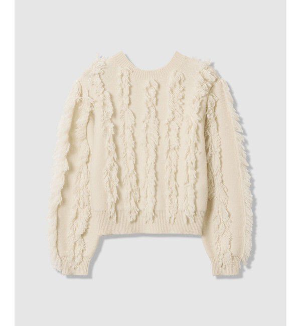 allureville「フリンジシャギー２WAYプルオーバー」|ニット・セーター|