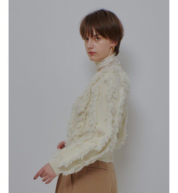 allureville「フリンジシャギー２WAYプルオーバー」|ニット・セーター|