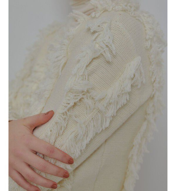 allureville「フリンジシャギー２WAYプルオーバー」|ニット・セーター|