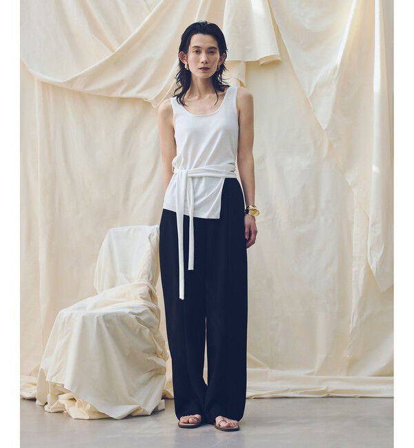 allureville「【ATELIER Line】コットンシルクリネンタンクトップ」|ニット・セーター|