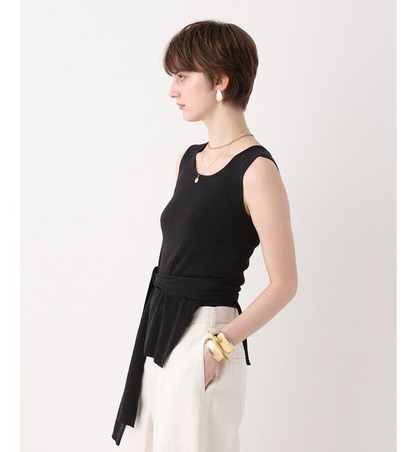 allureville「【ATELIER Line】コットンシルクリネンタンクトップ」|ニット・セーター|
