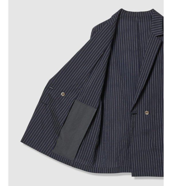 allureville「シアーストライプジャケット」|テーラードジャケット|