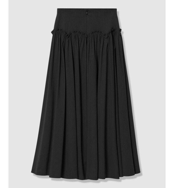 LOULOU WILLOUGHBY「【LOULOU WILLOUGHBY】コットンリネンスカラップスカート」|フレア|