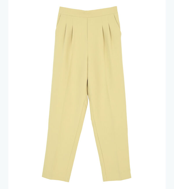 titivate「フロントタックイージーテーパードパンツ」|その他|イエロー