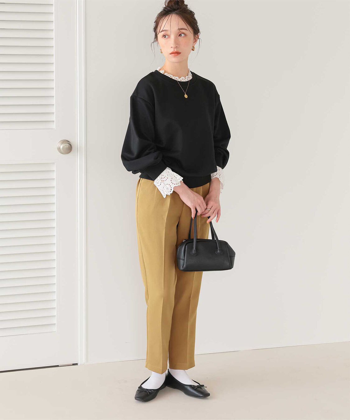 titivate「フロントタックイージーテーパードパンツ」|その他|