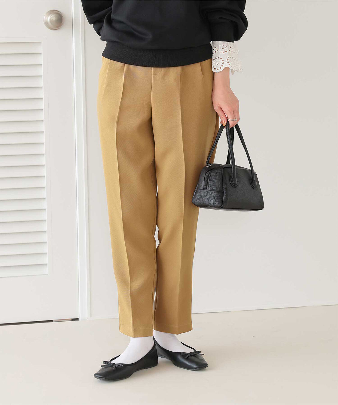 titivate「フロントタックイージーテーパードパンツ」|その他|