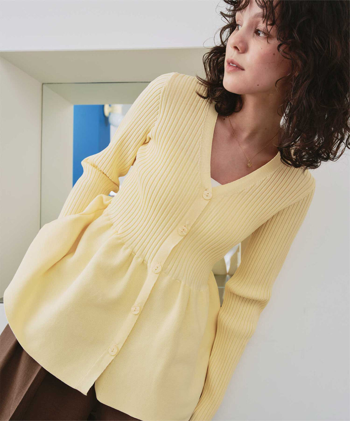 titivate「前後2wayペプラムニットトップス」|ニット・セーター|