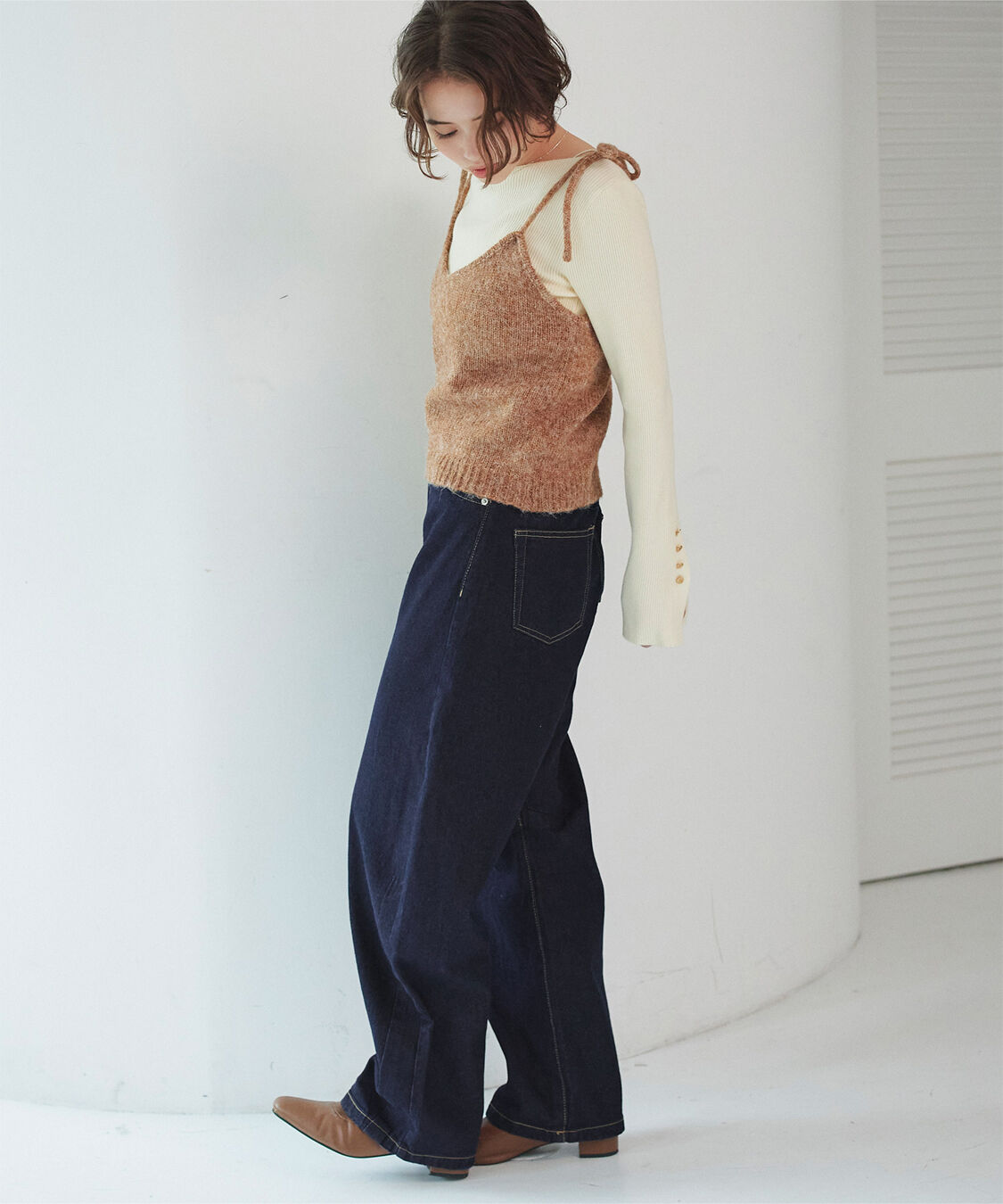 titivate「カーブラインデニムパンツ」|デニム|