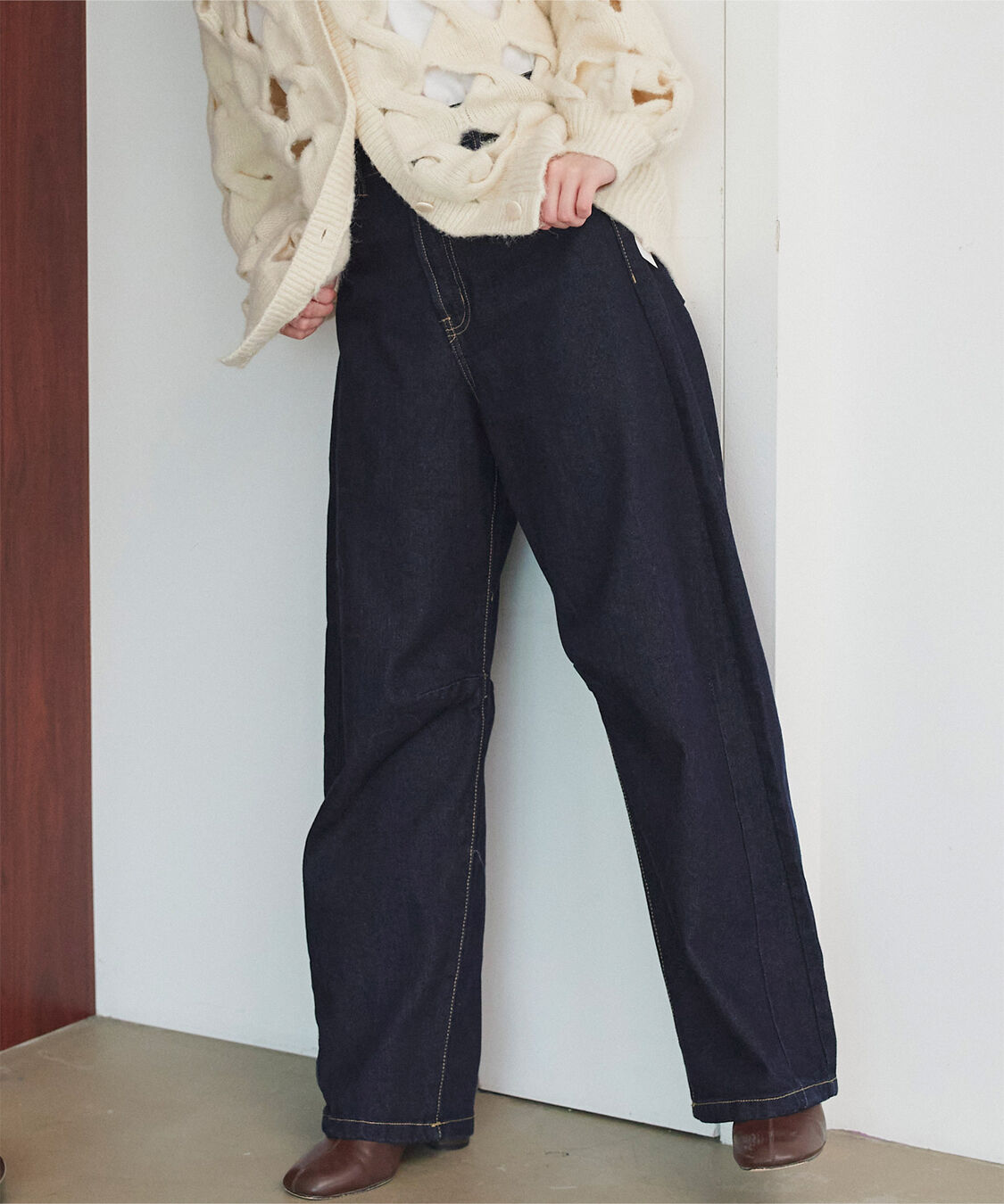 titivate「カーブラインデニムパンツ」|デニム|