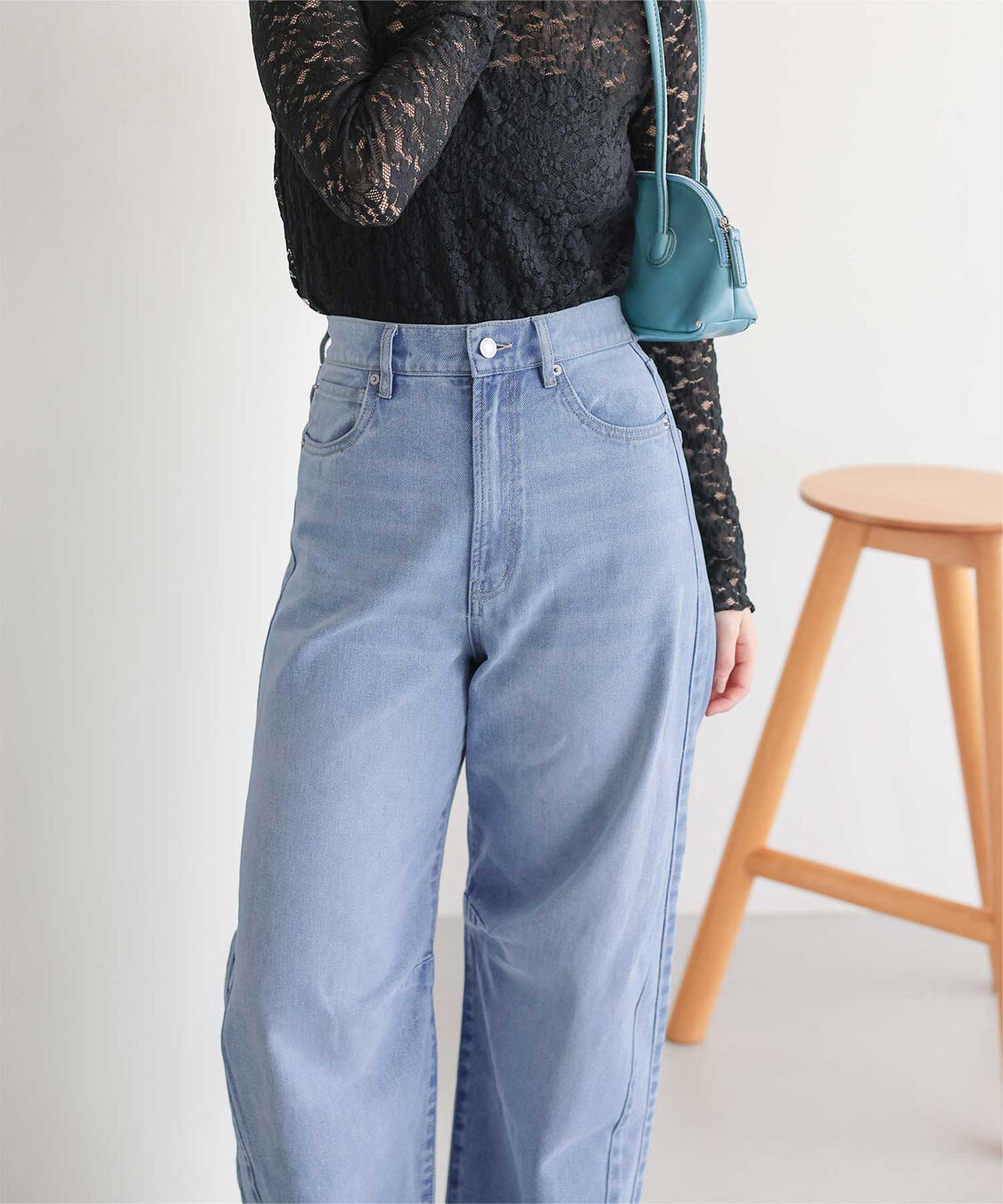 titivate「カーブラインデニムパンツ」|デニム|