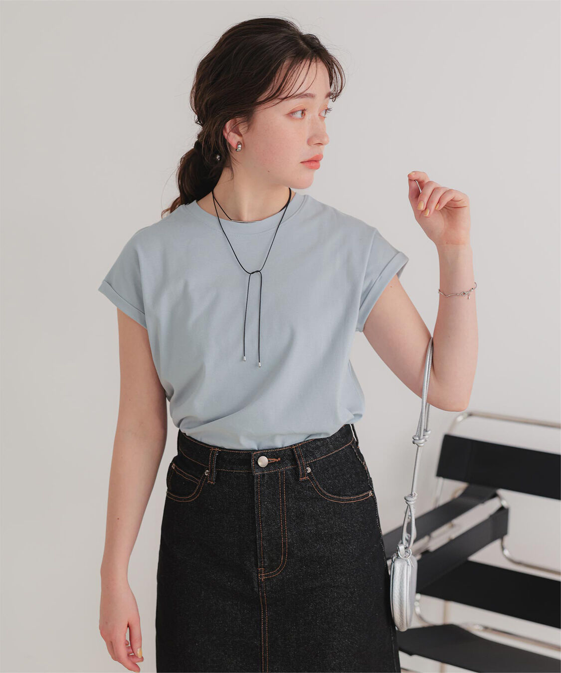 titivate「汗染み防止ダブルカフスTシャツ」|Tシャツ・カットソー|