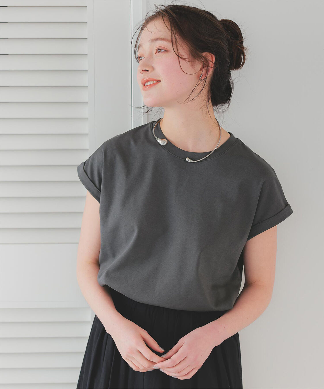 titivate「汗染み防止ダブルカフスTシャツ」|Tシャツ・カットソー|