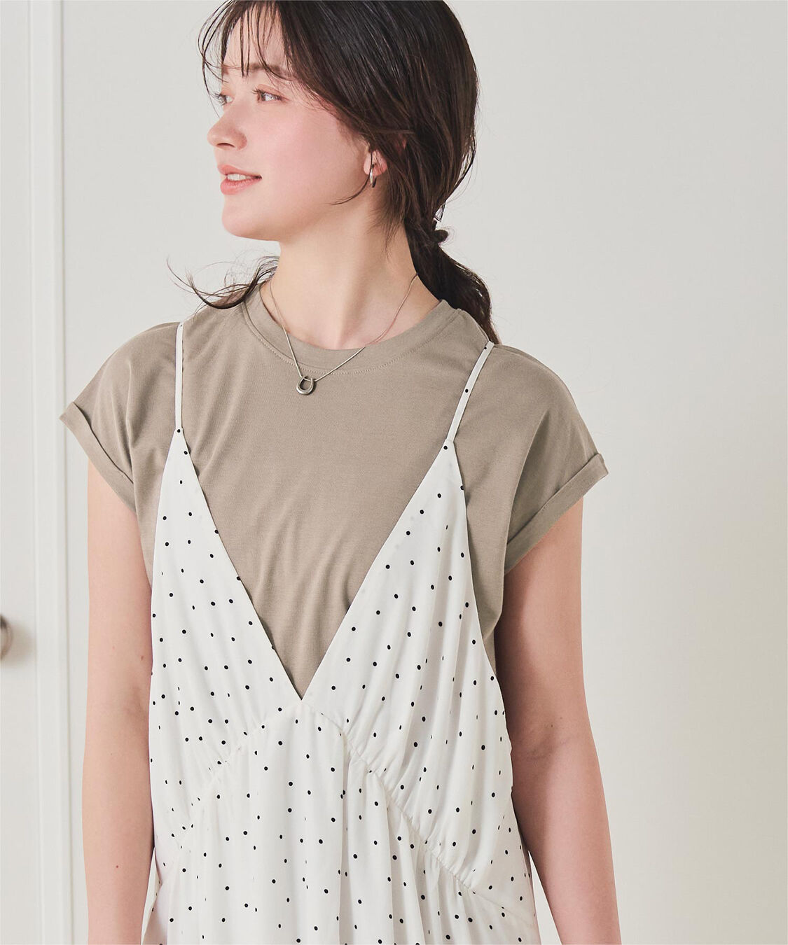 titivate「汗染み防止ダブルカフスTシャツ」|Tシャツ・カットソー|