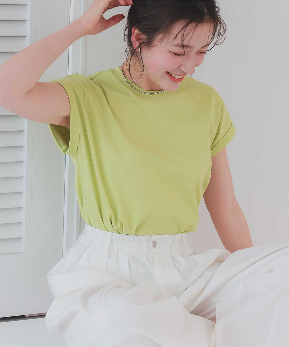 titivate「汗染み防止ダブルカフスTシャツ」|Tシャツ・カットソー|