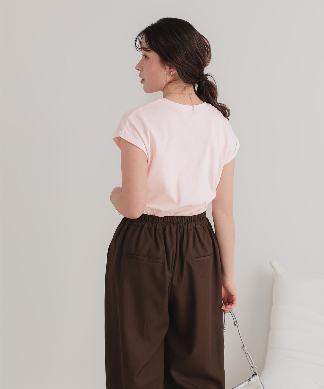 titivate「汗染み防止ダブルカフスTシャツ」|Tシャツ・カットソー|