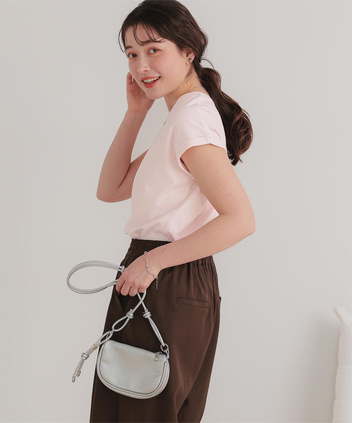 titivate「汗染み防止ダブルカフスTシャツ」|Tシャツ・カットソー|