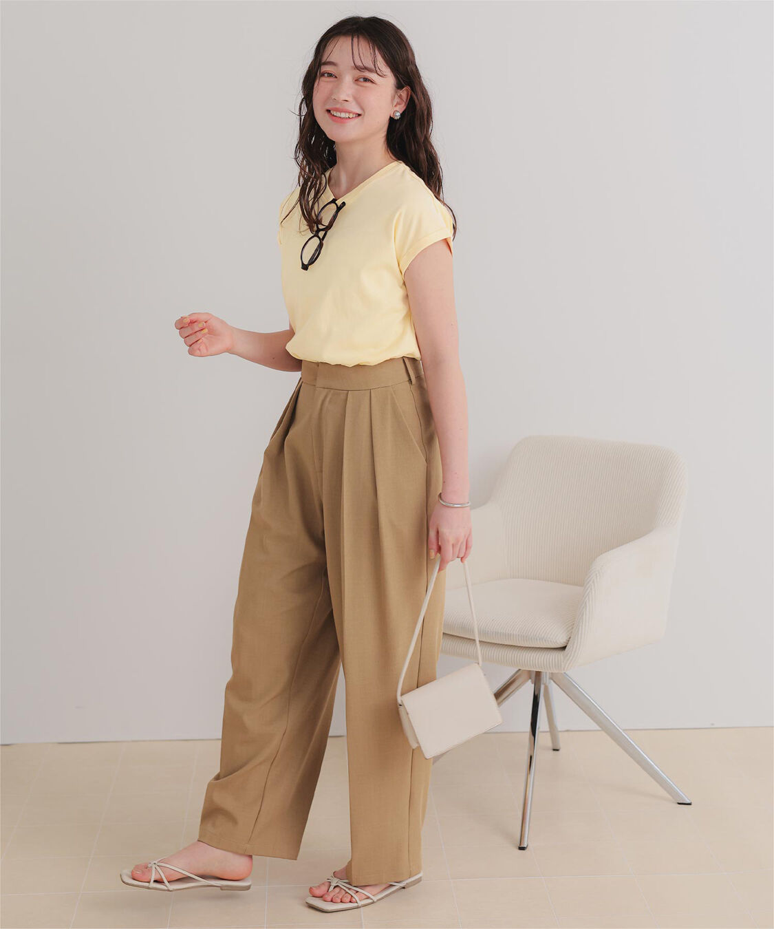 titivate「汗染み防止ダブルカフスTシャツ」|Tシャツ・カットソー|